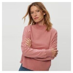 NWT Michael Stars Mila Mock Neck Sweatshirt